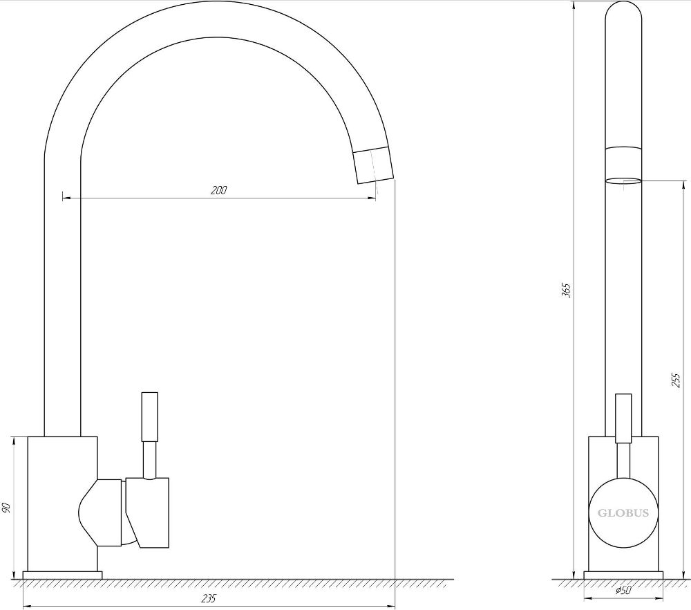 Globus Lux ALPEN SUS-203S-BB_креслення